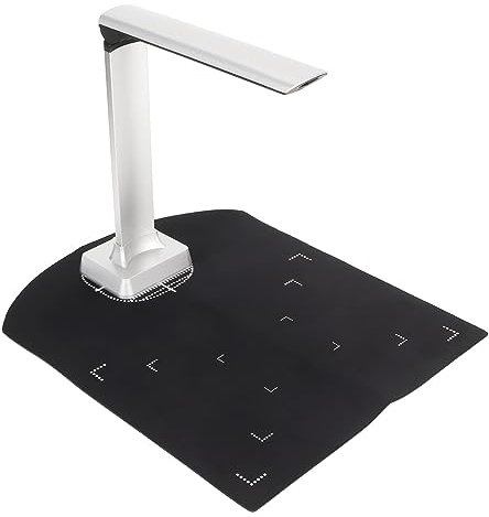 Tragbarer Dokumentenscanner, 12 MP 3840 X 2880 USB Dokumentenkamera Scanner für Windows, Aufnahmegröße A4, Automatische Korrektur, OCR Erkennung, Projektion und Videoaufzeichnung