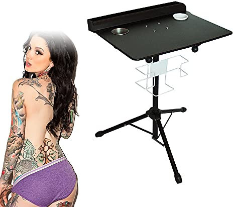 Station de travail de tatouage, portable, portable, portable, réglable, grande station de travail mobile pour tatouage, massage, pédicure, manucure, instrument de salon