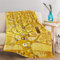 Kuscheldecke Klimt-Kussmuster Flauschig Fleecedecke als Sofadecke Couchdecke Wohndecke Weiche & Warme Sofaüberwurf Decke 180 x 200 cm