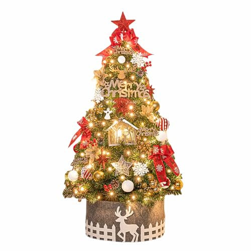 Heikoeco® 210cm Weihnachtsbaum Set mit Zubehör, künstliche Baum, DIY geschmückten Weihnachtsbaum 120cm-210cm (210cmBaum + 1 Zubehörpaket)