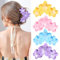 4 Stück Große Haarklammer, Blume Haarspangen für Damen niedlich Haarspangen, Hawaiian Haar Blume Clip Matte Haarspange Starken Halt Haar Krallen Haar Zubehör Bunt