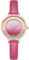 NUOVO Damenuhr Flowing Crystal Diamond Uhr Quarz Armbanduhr für Frauen Mädchen Rosa Lederuhr Gradient Pink Zifferblatt mit Strass Stunden Mark…