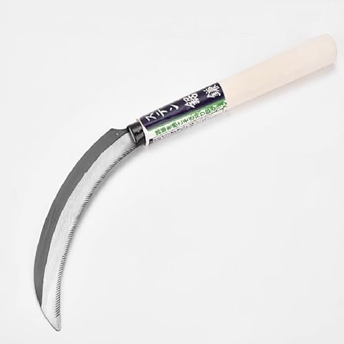 KEAAN Grass Hoe Weeding Tools for Garden Hand Tool Weed Removal Tool - Stainless Steel Blade Very Sharp (Japanese Grass Hoe)