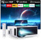 ZDK Neuer Mini Beamer 2024 4K-Unterstützung Full HD 1080P 5G WiFi projektor mit 20000 Lumen für Heimkino kompatibel mit Smartphones/TV-Stick/PS5 /Xbox