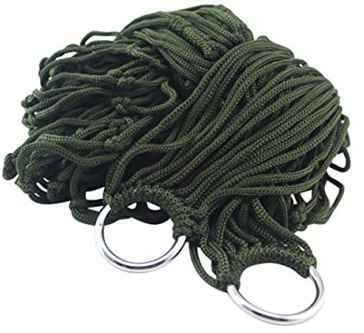 BELLIFFY Nylon Rope Mesh Hammock Camping Hanging Bed Garden Hammock Swing Hanging Hammock Rope Hammock Swing Mesh Hammock Net Mesh Rope Hammocks Large Hammocks for outside