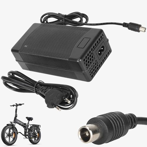 VOLOHAS Chargeur 54,6V 2A pour Kukirin G2 Pro/Kukirin G2 Max,ENGWE EP-2Pro/Engine Pro/X26/P26/MTB/250W/C20 Pro/M20/L20 1.0 avec Batterie Lithium-ION 48V pour Vélo électrique et Trottinette électrique