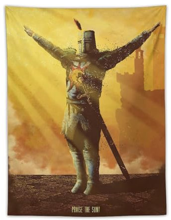 Solaire DarkSouls Videospiel-Poster, Drucke, Wandteppich, Drucke, ästhetische Wandkunst, Schlafzimmer, Heimdekoration, 76,2 x 101,6 cm