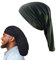 Dreadlock Cap Long Hair Head Wraps Unisex Dreadlock Cap Wide Stretchable Sleeping Cap Hair Accessories Sleep Bonnet for Men Women Army Green