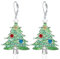 Weihnachtsbaum Ohrringe für Damen 925 Sterling Silber Winterparty Weihnachten Ohrringe Schmuck Geschenke für Damen