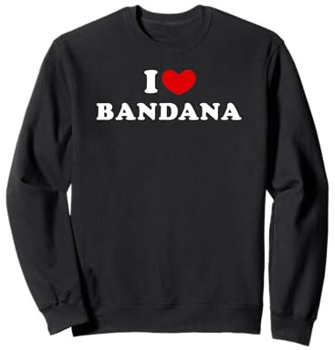I Love Bandana, Ich Liebe Bandana Sweatshirt
