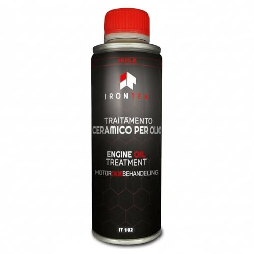 Aditivo Aceite Motor Antidesgaste - IRONTEK - 300 ml | IT102 | Reduce Fricción y Ruido | Motor Silencioso | Compatible Gasolina y Diésel