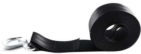 Tow Strap, Boat Trailer Winch Strap | Heavy Duty Trailer Winch Strap with Hook, 10,000 lb Breaking Strength - Auto Tow Boat Trailer Strap