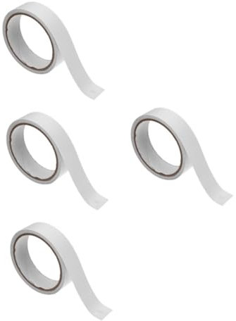 Milisten 4 Stück Reparaturband Aufblasbares Reparaturset Anti-rutsch-Band Schutz Leckdichter Pop-up-Zelt Dachrinne Aufblasbare Matratze Abdichtung Matratzenschoner Versiegelung Weiß Sport