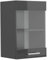 Vicco Küchenglashängeschrank R-Line, Glashängeschrank, Anthrazit Hochglanz, 40 cm