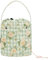 Green Spring Retro Plaids Gelbe Blumen Häkelaufbewahrung Garn Taschen Häkeln mit Löchern Nadelaufbewahrung für Häkeln, Stricken, Häkelrucksack
