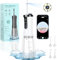 Munddusche Kabellos Visueller Elektrischer Zahnreiniger, VITCOCO 1080P Wifi 350ML Wiederaufladbar Zahndusche, IPX7 Wasserdicht Oral Irrigator, Munddusche Testsieger mit 5 Jet-Tipps, Weiß