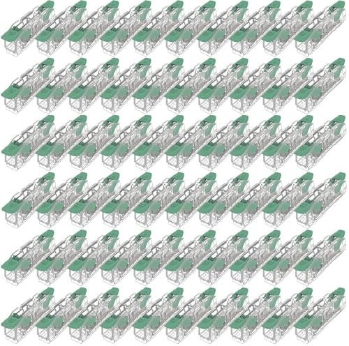 EDO Hebel-Durchgangsverbinder 2-polig Grün 60 Stück - Push-in Verbindungsklemmen für starre & flexible Leiter 0,2-4 mm² - Kompakte Kabelverbinder für Elektroinstallation im Innenbereich