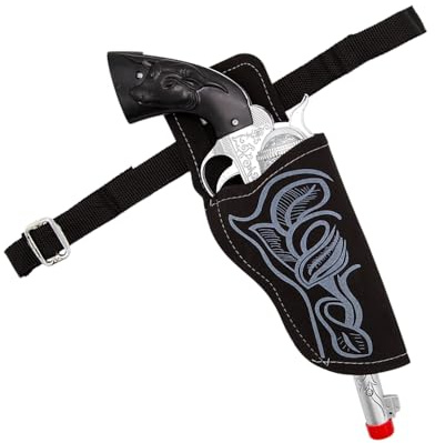 Wicked Costumes Western Cowboy Gun & Holster Fancy Dress Accessory (Black)