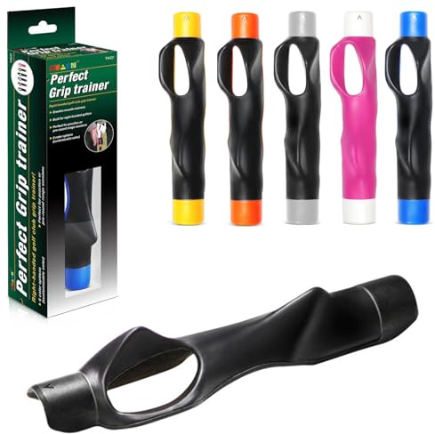 Ianulus Golf Club Grips, Golf Swing Training Aid, Muscle Memory Trainer Practice Tool, Hand Placement & Muscle Memory Trainer for Improved grip Swing, One Size, High adaptability