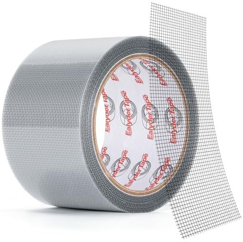 Window Screen Repair Tape 75mm x 9m Grey Fiberglass Mesh Strong Adhesive | Strong adhesive fiberglass mesh tape for window & door screen tears. Quick fix holes & tears on mosquito nets & screens