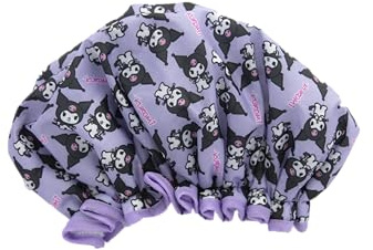 HELLO KITTY - Cuffia da doccia, impermeabile, rituale del bagno, KUROMI Prodotto Ufficiale Sanrio