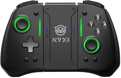 NYXI Hyperion Pro Manette sans fil pour Switch/Switch OLED, Manette Switch avec joystick à effet Hall, Programmable, Gyroscope 6 axes, Turbo et vibration Noir