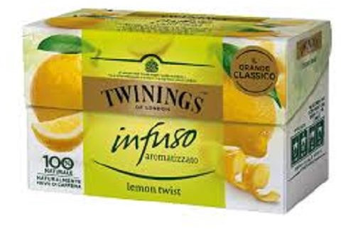 INFUSO NATURALE AROMATIZZATO AL LIMONE LEMON TWIST 20 BUSTINE TWININGS
