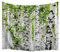 A.Monamour Wanddekor Wandbild Vorhang Wandteppiche Birke Wald Bäume Grüne Blätter Natur Landschaft Drucken Textil Stoff Tapisserie Wandbehänge Dekorationen Für Kinder Schlafzimmer Dekore 180x230cm