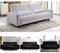 Bagno Italia Schlafsofa Stauraum 190x112x43 weiß schwarz braun Kunstleder oder Mikrofaser