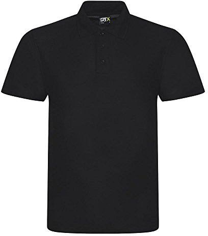 PRORTX Mens Pro Pique Polo Shirt (2XL) (Black)