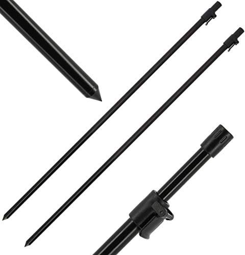 NGT 2 Storm Poles Telescopic 95-180cm Clamp Lock Fishing Bivvy Shelter Umbrella