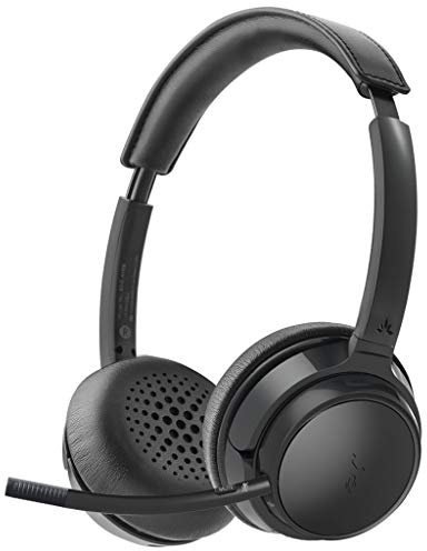Avantree AH6B auf den Ohren Aufliegende Bluetooth 5.0 Headset mit Abnehmbaren Mikrofon, Hi-Fi Kabelloses Kopfhörer, 22 Stunden Spielzeit, für das Home-Office, PC Computer, Skype, Telefone, Tablets
