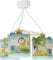 Dalber Lampe kinderzimmer, kinderlampe Pendelleuchte Hängelampe, Deckenleuchte Kinder, Deckenlampe kinderzimmer 3 Lichter My Little Jungle Dschungel tiere, 76114, E27, Bunt