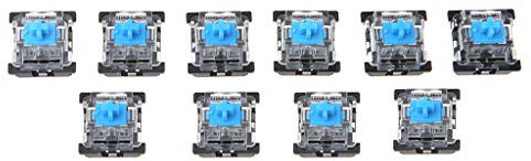 Gwxevce 10Pcs Switch Tastiera Meccanica a 3 Pin Blu per Cherry MX Keyboard Tester Kit interruttori Meccanici