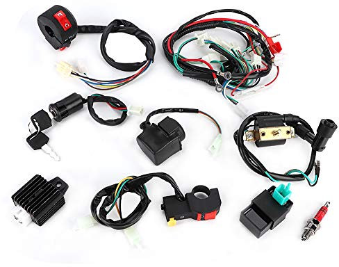 Yctze Cablaggio, kit cablaggio raddrizzatore solenoide bobina CDI per bici quad quad ATV, compatibile e affidabile per un'installazione facile e veloce