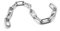 SolaDirect 1 Metre 3mm Heavy Duty Steel Chain, Hot Dipped Galvanized, Silver, Perfect For Hanging, Lifting, Pulling, Securing Gates, Sheds, Garage Doors, Bikes, Motorbikes