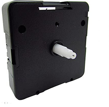 UTS Uhrwerk mit hohem Drehmoment, Motorquarz, deutscher Kunststoffschaft, IEC R6+, Batterie, grünes Einstellrad, Ersatz für große Zeiger (15 mm Schaft – für Gesichter von 4–6 mm Dicke)