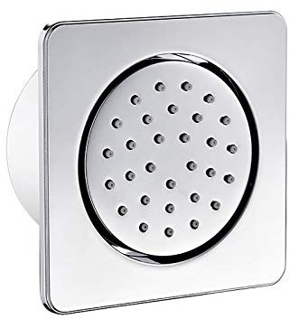 Shower Set Ducha Lateral Cromo 130mm * 130mm Latón Ajustable Chorros de Spray de Masaje Rociador de Ducha Montado en la Pared Accesorios de Baño de Ducha