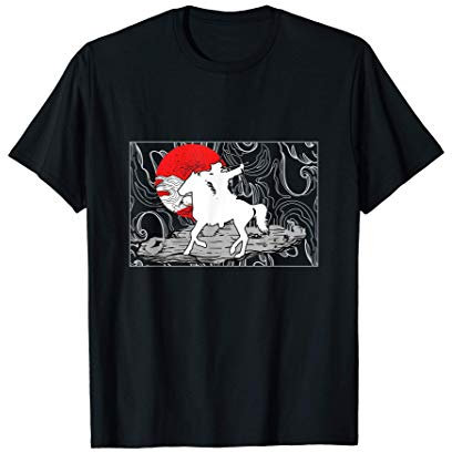 Giapponese Arciere Cavallo Kyudo Guerriero Cacciatore Bowman Maglietta