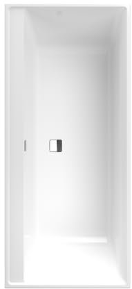 Villeroy & Boch Collaro Duo Rechteckige Badewannen, Einbau, Acryl, 1700 x 750 mm, Ab- und Überlauf: Chrome, UBA170COR2DV