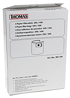 Thomas Papierfiltersäcke 450 Staubsaugerbeutel, 3 Stück