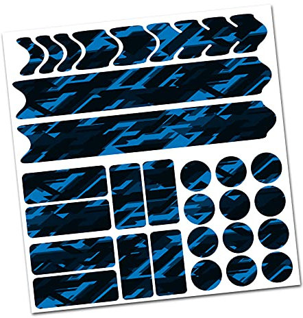 AlphaShield Pellicola protettiva per telaio per bicicletta R159 R161 (16 Future Neon Blu)