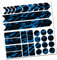 AlphaShield Pellicola protettiva per telaio per bicicletta R159 R161 (16 Future Neon Blu)