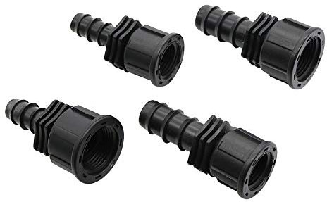 Hose Connector Adapter 1/2,3/4 Female Threaded Connector to DN16 DN20 Pipe Fitting Barbed Pipe Connectors Agriculture Irrigation Accessories 20 Pcs (Color : 3I4 Inch to DN16)