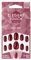 Elegant Touch Colour False Nails, Ruby Red, 24 Piece Assortment