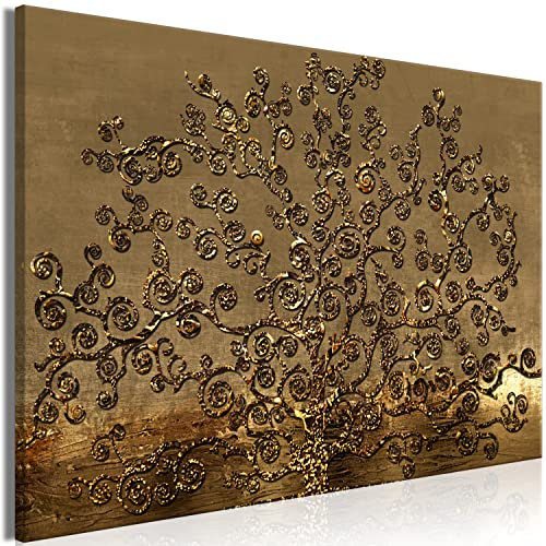 murando - Wandbilder XXL Gustav Klimt Baum des Lebens 90x60 cm Leinwandbild 1 tlg Kunstdruck modern Wanbilder XXL Wanddekoration Design Wand Bild Abstrakt l-A-10007-b-a