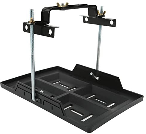 Vassoio Batteria Regolabile, Supporto Universale per Batteria per Auto e Supporto Stabilizzatore per Vassoio di Batteria Robusto Supporto per Batteria per Batterie 27 30 31 Series