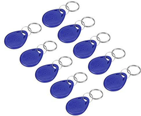 sourcing map 20 Pack ID Karte Schlüsselanhänger RFID 125KHz schreibgeschützt Tag Token Blau