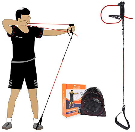NIKA ARCHERY Bogenschießen Stretchband Trainer Draw Trainingshilfe Gerät Kraft Stretchband Übungen Geschicklichkeitsübungen für Recurvebogen Compoundschießen Erwachsene Anfänger Experten ROT