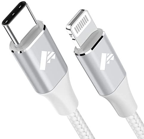 Aioneus Câble USB C vers Lightning 2M [Certifié MFi] Câble USB C iPhone Chargeur Rapide Power Delivery Fil Lightning USB C pour iPhone 14 13 12 11 Pro Max Mini XR XS Max X 10 8 7 SE 2020, iPad